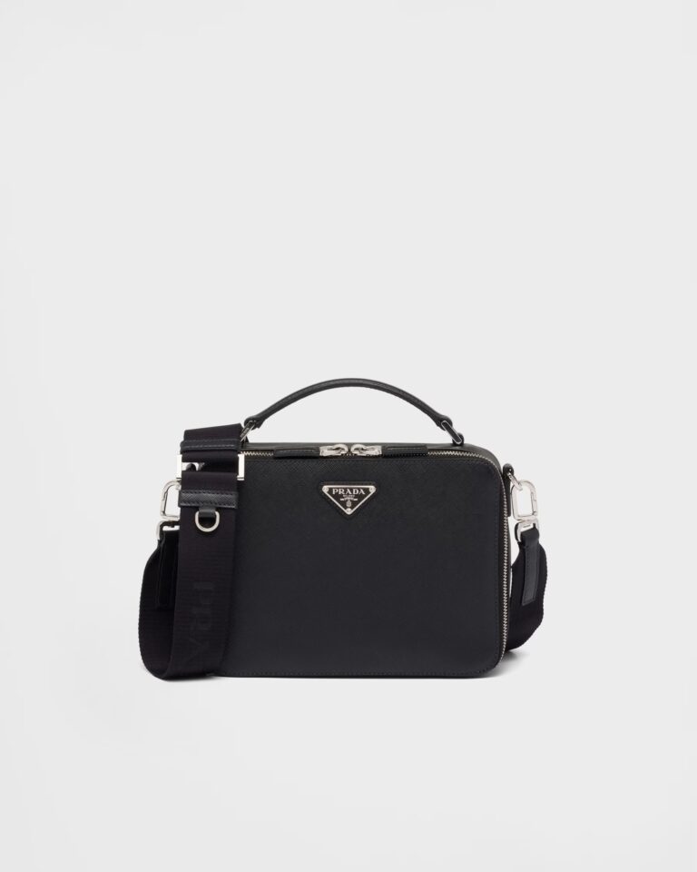 Sac Prada Brique en cuir Saffiano